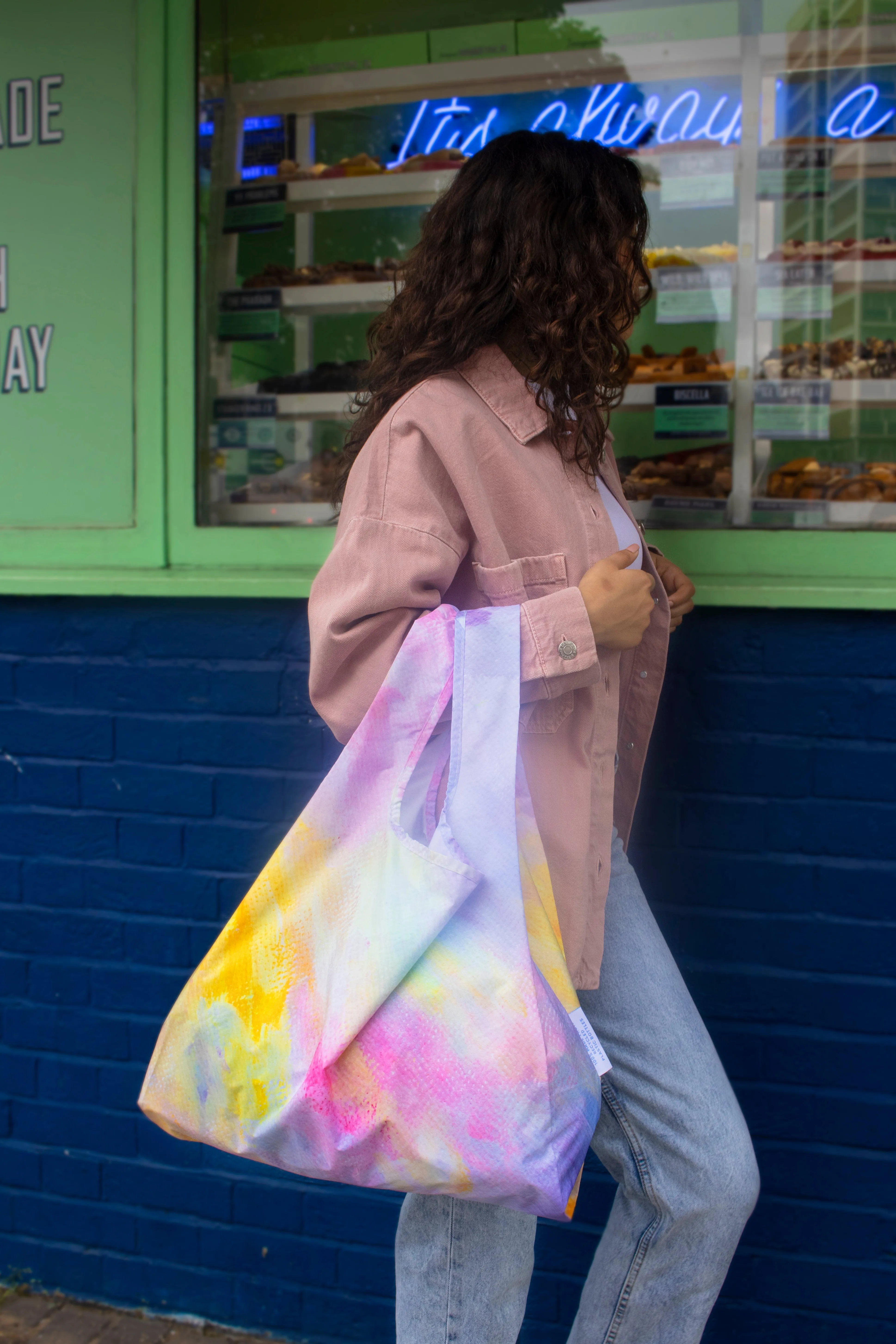 Pastel Brush | Medium Reusable Bag