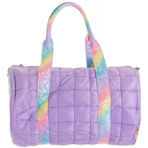 Quilted Lavender Shimmer Duffle