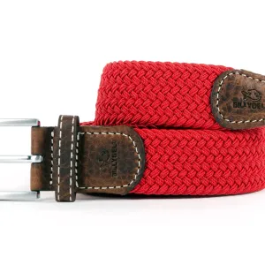 Red Grenade Woven Elastic Belt