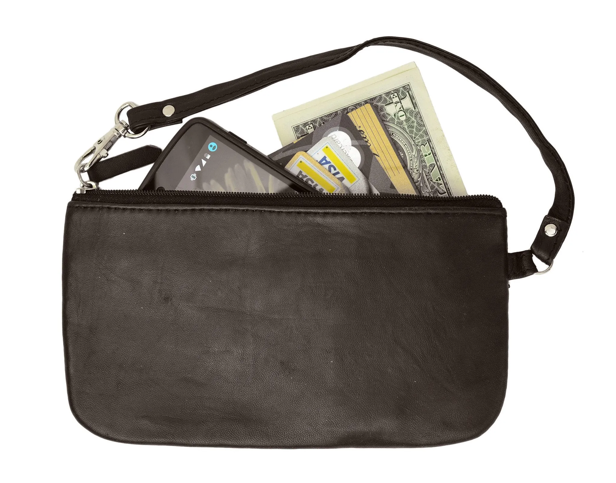 RFID Black Mini Size Wristlet