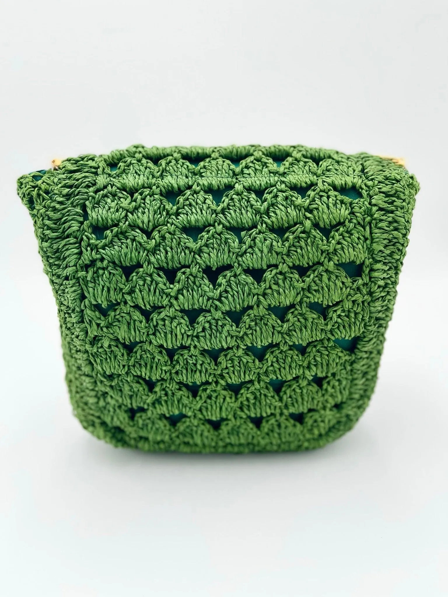 SERENA | Handwoven Natural Raffia Flap Bag / Crossbody in Blue and Green Colors