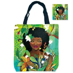 Shades of Color, LLC - Folded Canvas Shopping Bag I Am Life