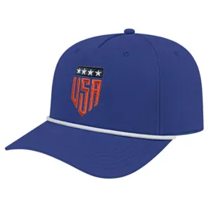 Team USA Shield Snapback Hat - Navy