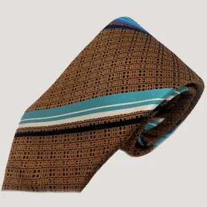 Texture and Stripes Tie & Pocket Square | 100% Silk