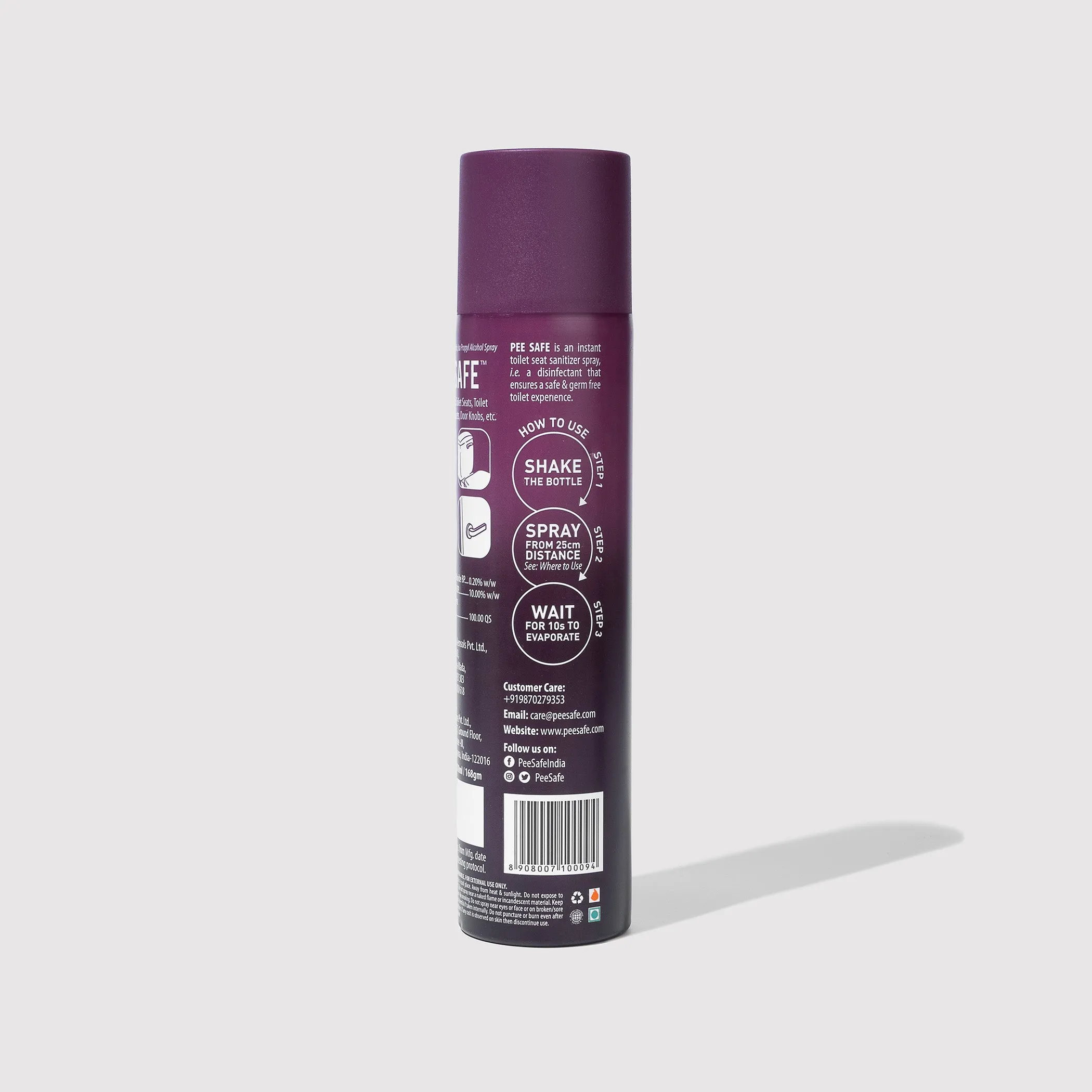 Toilet Seat Sanitizer Spray (Lavender) - 75 ML (Pack of 3)