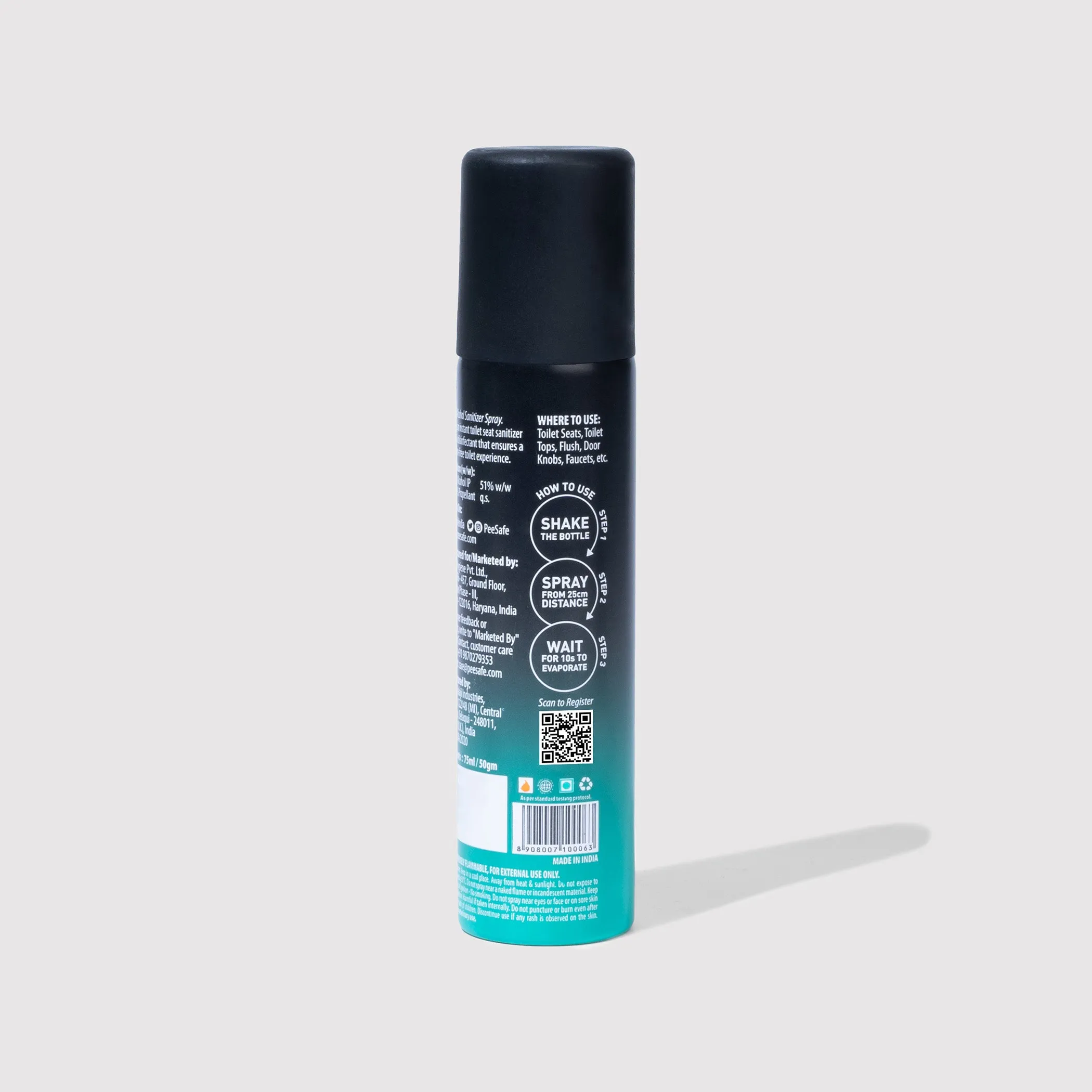 Toilet Seat Sanitizer Spray (Mint) - 75 ML - BULK BUY