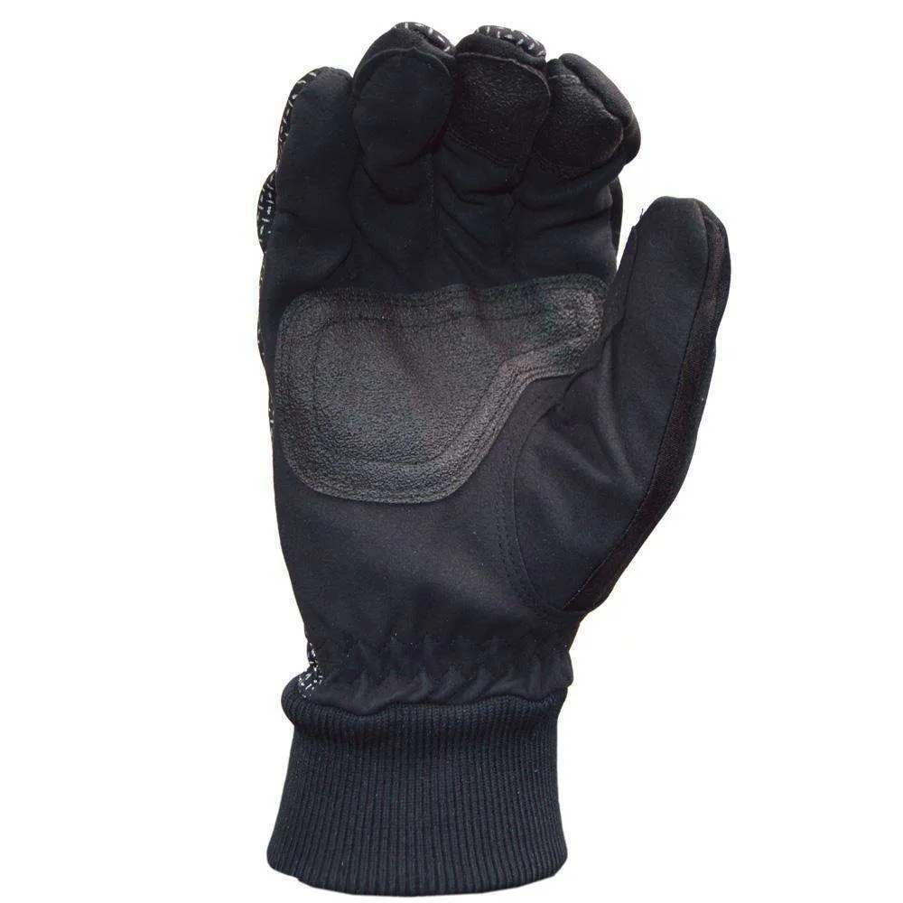 Windproof Reflective Men's Glove in Black