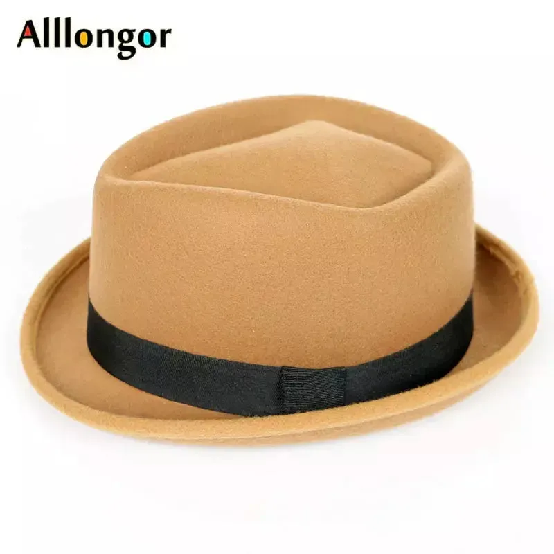 Wool Fedora Hat Men Women Fashion Style.