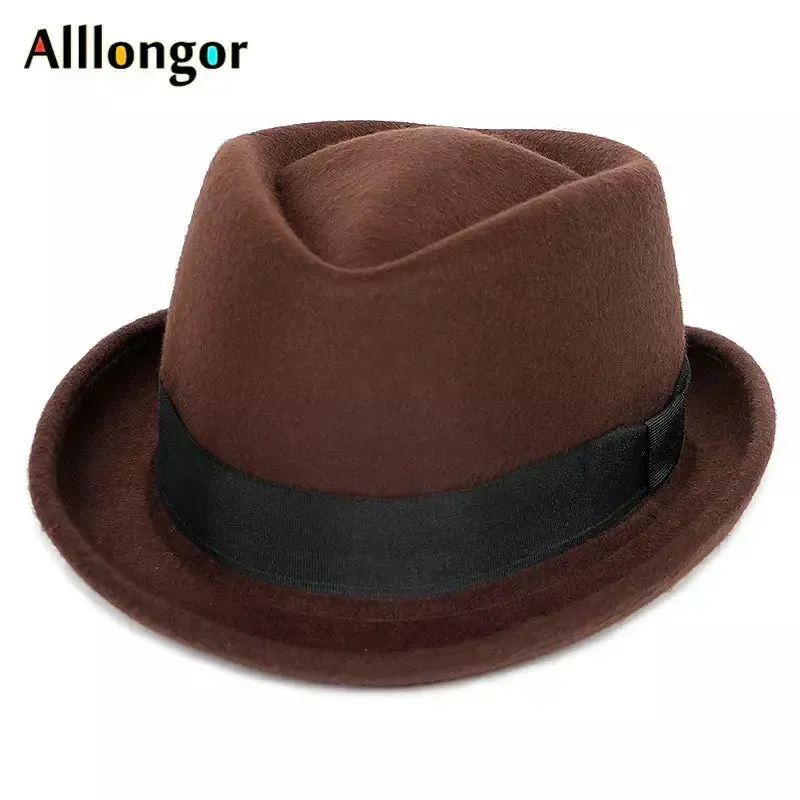 Wool Fedora Hat Men Women Fashion Style.