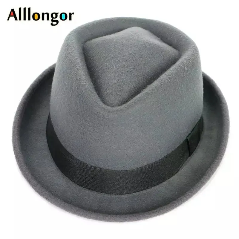 Wool Fedora Hat Men Women Fashion Style.