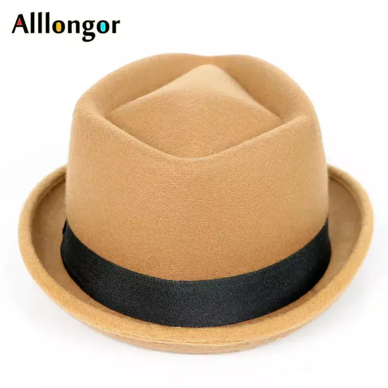 Wool Fedora Hat Men Women Fashion Style.