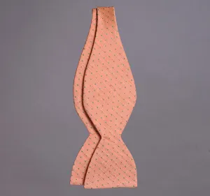 Woven Linen Dot Bow Tie